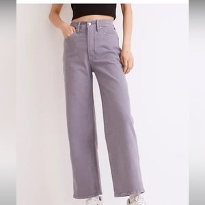 Madewell Perfect Vintage Wide-Leg Jean: Garment Dyed Edition